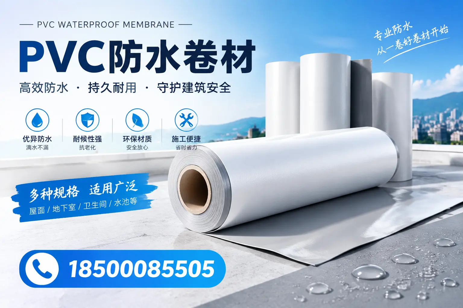 如何选择适合的PVC防水卷材?专家为您解答泸州的需求