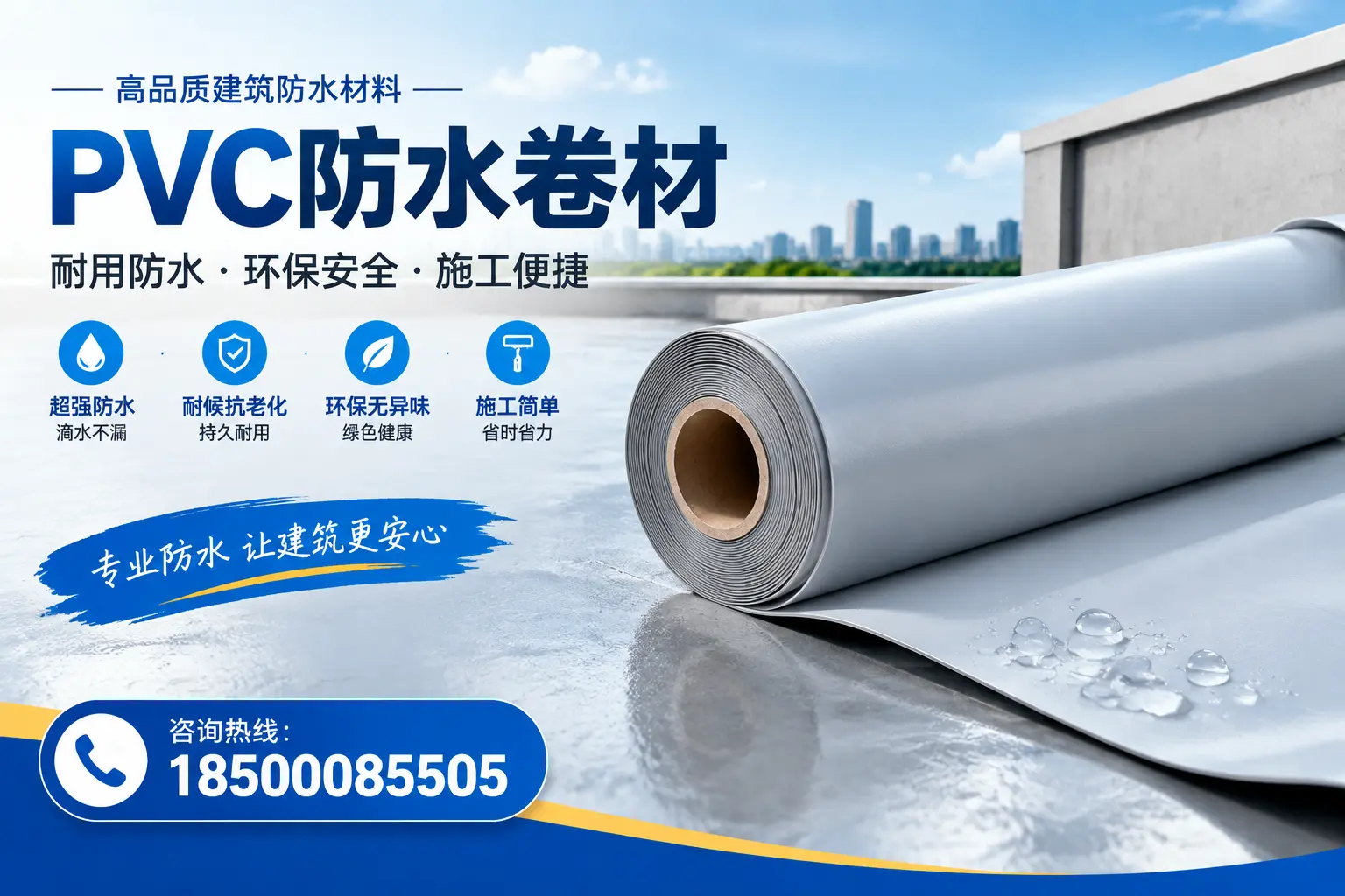 PVC防水卷材选型对比：如何做出明智选择？泸州指南
